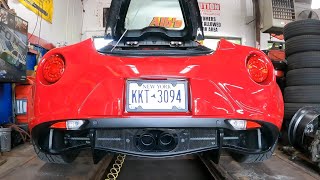 Alfa 4C Centerline Exhaust [upl. by Whallon]