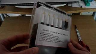 Sony AV component cable PS3 PS2 PS1unboxing [upl. by Arianie]