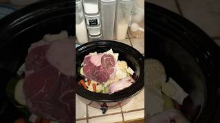 Simple Crockpot Beef Shank Stew cookingshorts easyrecipe food shortvideo [upl. by Esiahc]