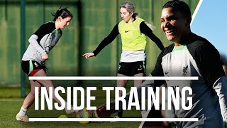 Inside Training Liverpool FC Women Prepare for Spurs in February Sunshine At Melwood [upl. by Akinirt809]