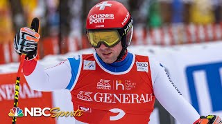 Beat Feuz wins Super Bowl of Alpine skiing in Kitzbuehel  NBC Sports [upl. by Isdnil752]