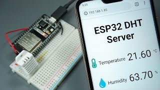 ESP32 DHT11DHT22 Asynchronous Web Server auto updates Temperature and Humidity [upl. by Mozes871]