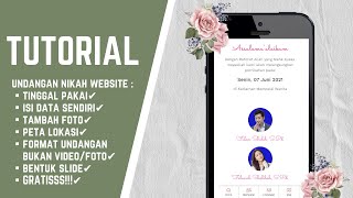 CARA MEMBUAT UNDANGAN PERNIKAHAN DIGITAL WEBSITE  MUDAH amp GRATIS [upl. by Paule207]