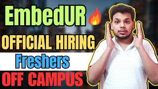 Embedur  Sutherland Hiring 2024 Batch  OFF Campus Drive For 2024  2023 Batch Hiring  Fresher [upl. by Nivac]