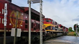 Triple CPKCSCP Lashup on CPKC231  SD70ACe [upl. by Llertram7]