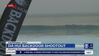 Da Hui Backdoor Shootout underway on Oʻahus North Shore [upl. by Tnarud]