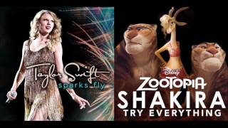 Happy Anniversary Zootopia Every Spark  Shakira amp Taylor Swift Mixed Mashup [upl. by Harmaning]