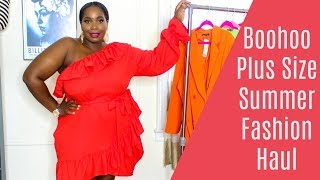 Boohoo Plus Size Summer Haul 2019 [upl. by Mahtal]