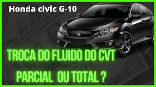 Honda civic tudo sobre a troca do fluido CVT [upl. by Paik98]