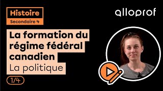 La formation du régime fédéral canadien  La politique 14  Histoire  Alloprof [upl. by Oinotnanauj]