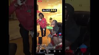 Kodak Black pops a perc on livestream shorts livestream [upl. by Moyer]