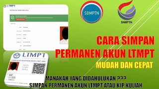 CARA SIMPAN PERMANEN AKUN LTMPT [upl. by Jacky]