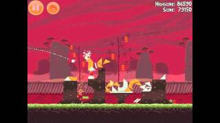 Angry Birds Seasons Year of the Dragon 112 Walkthrough 2012 3 Star [upl. by Reginald695]