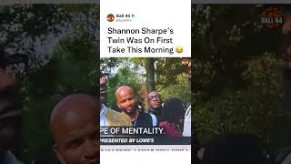 Shannon Sharpe’s doppelgänger was on First Take 😂 shorts [upl. by Ysiad]