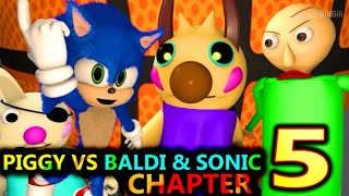 PIGGY CHAPTER 5 VS SONIC AND BALDI STORY CHALLENGE [upl. by Aicala]