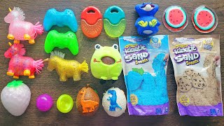 Slime Making with Kinetic Sand ⛏️ [upl. by Yracaz682]