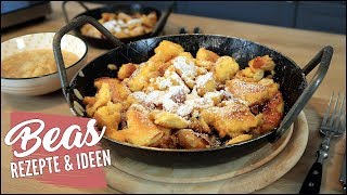 Kaiserschmarrn aus dem Backofen Rezept  Ohne Rosinen mit einfachem Birnenkompott [upl. by Airyk]