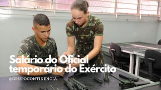 Salário Oficial temporário do Exército você vai se surpreender Oficial temporário Exército 2024 [upl. by Myna588]