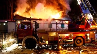 Feuer zerstört Gaststätte Lammkeller in Burgau [upl. by Aryas]