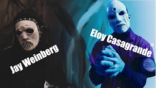 Jay Weinberg vs Eloy Casagrande  Eyeless  Drum cam comparison [upl. by Llerrej]