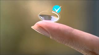 How to Put in Contacts  DAILIES® AquaComfort Plus® Contact Lenses [upl. by Tay]