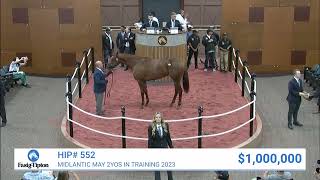 Arrogate filly sells for 1000000 at Midlantic May 2YOs in Training 2023 [upl. by Dyana]