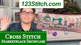 123Stitchcom  Cross Stitch Showcase for Needlework Marketplace 2024 on FlossTube [upl. by Vish]