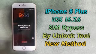 iPhone 8 Plus iCloud Bypass Disabled SIM Bypass By Unlock Tool iOS 1676 Same Method 8 8Plus X [upl. by Otrebile25]