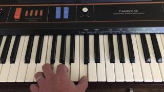 Casiotone 101 CT101 Analog Synthesizer Organ Wood Sides Vintage 1981 Japan [upl. by Eillim857]