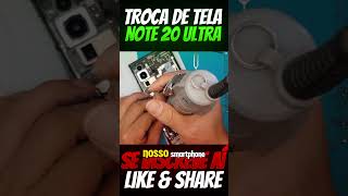 Troca de Tela Note 20 Ultra Rápido e Fácil [upl. by Boonie]