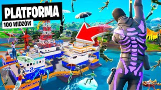 100 WIDZÓW na PLATFORMĘ w OG REMIX Fortnite [upl. by Eilahs]