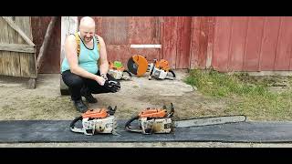 Stihl 075ave amp 076aveq  Dueling Chainsaws [upl. by Kalil]