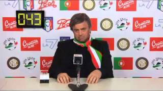 MAURIZIO CROZZA IMITA MOURINHO IN CONFERENZA STAMPA [upl. by Trask]