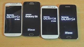 Samsung Galaxy S6 vs Galaxy S5 vs Galaxy S4 vs Galaxy S3  Speed Test HD [upl. by Aura29]