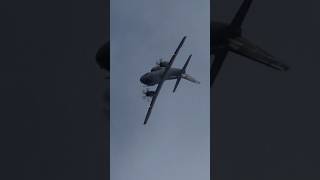 Alenia C27J Spartan Cargo Plane does a FULL LOOP [upl. by Aleibarg]