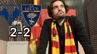 HELLAS VERONALECCE 22  NON SI PUÓ SOFFRIRE COSÌ…❤️💛▶️SERIE A TIM 2324 [upl. by Otrebire]