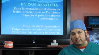 PULPOTOMIA Y PULPECTOMIA Tratamiento de Nervio Dental Infantil [upl. by Noremak]