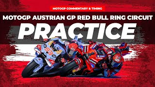 LIVE MotoGP Moto2 Moto3 Practice Austrian GP Red Bull Ring Circuit Commentary  Timing [upl. by Evaleen]