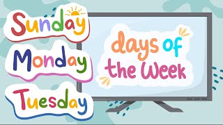 Days of the Week Song  Simple Kids Song  Song for Children [upl. by Havens]