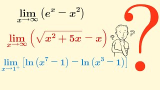 Finding Indeterminate Limits  Using LHôpitals Rule  infinity minus infinity [upl. by Anifur178]