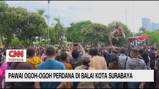 Pawai OgohOgoh Perdana Digelar di Balai Kota Surabaya [upl. by Gaye]