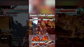 Tekken 7 Season 3 Death Combos Back Then shorts fightinggames tekken [upl. by Yrolg158]