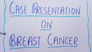 Case Presentation on Breast cancer Obstetrics and gynecology in bsc nursing GNM nursingsecrets [upl. by Colbert399]