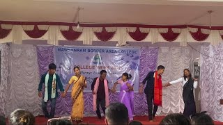 College week celebrationGroup dance 💃mawsynram boder area college2024 [upl. by Ayimat285]