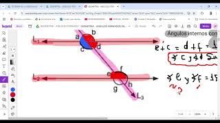 ANGULO FORMADO ENTRE DOS RECTAS PARALELAS Y UNA SECANTE [upl. by Nancy512]