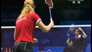 2011 Sudirman Cup WS Tine Baun DEN vs Tzu Ying Tai TPE 3 [upl. by Athene]