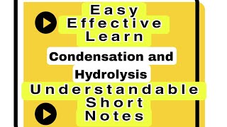 Condensation and Hydrolysis The Dynamic Processes of Building and Breaking Biomolecules [upl. by Heber]