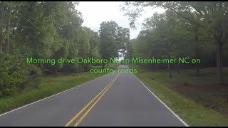 NORTH CAROLINA BACKROADS  Morning drive Oakboro NC to Misenheimer NC on country roads  ASMR [upl. by Panta541]