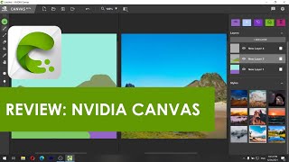 Review รีวิว NVIDIA CANVAS beta [upl. by Yetti]