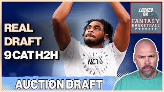 NBA Fantasy Basketball Auction Draft 9 Cat H2H  Cash League [upl. by Helyn]